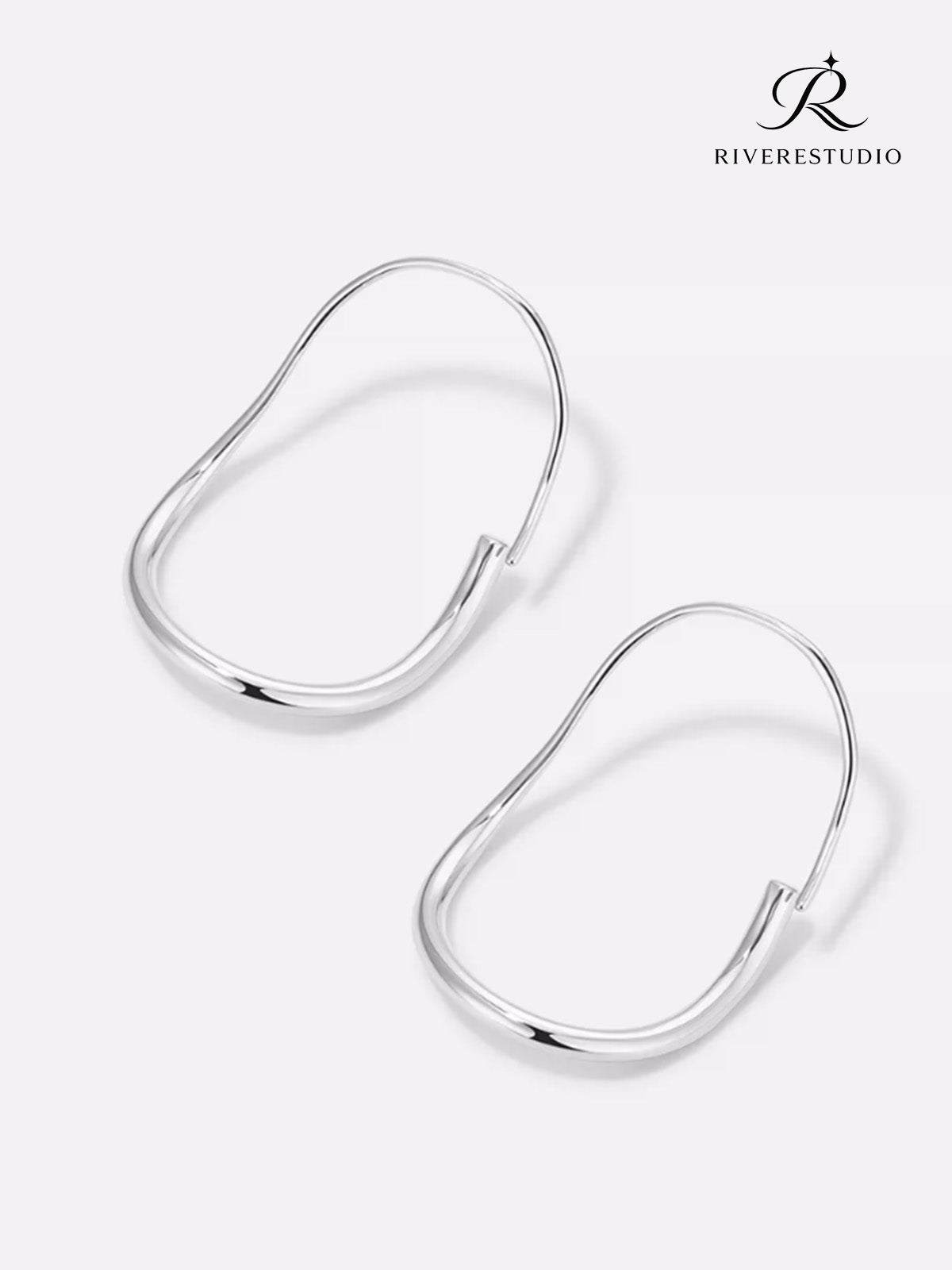 Noir Atelier Sculpted Silver Earrings