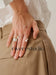 Helios Geometric Open Twin Ring