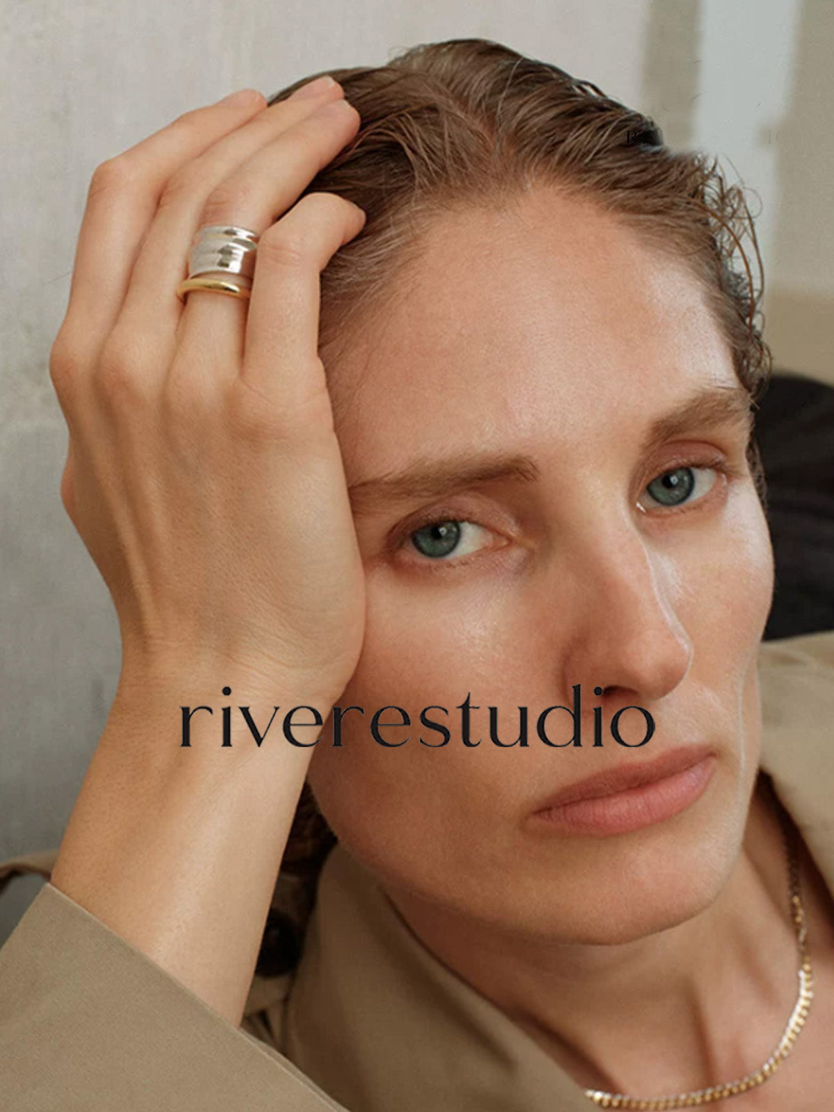 Oro Piegato Wrinkle Texture Gold Ring