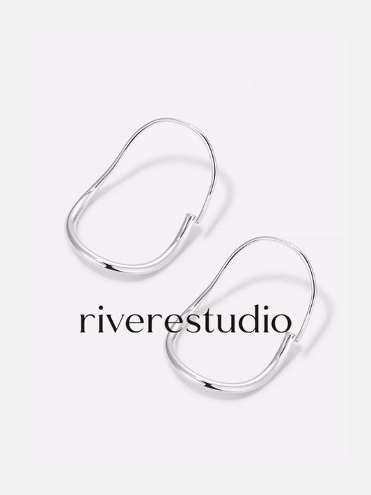 Noir Atelier Sculpted Silver Earrings