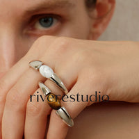 Volcanique Malachite Stone Ring