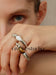 Volcanique Malachite Stone Ring