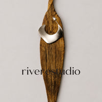Vecchio Matte Silver Hoops