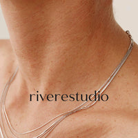 Serpentina Layered Snake Chain Necklace