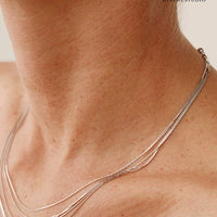 Serpentina Layered Snake Chain Necklace