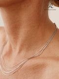 Serpentina Layered Snake Chain Necklace