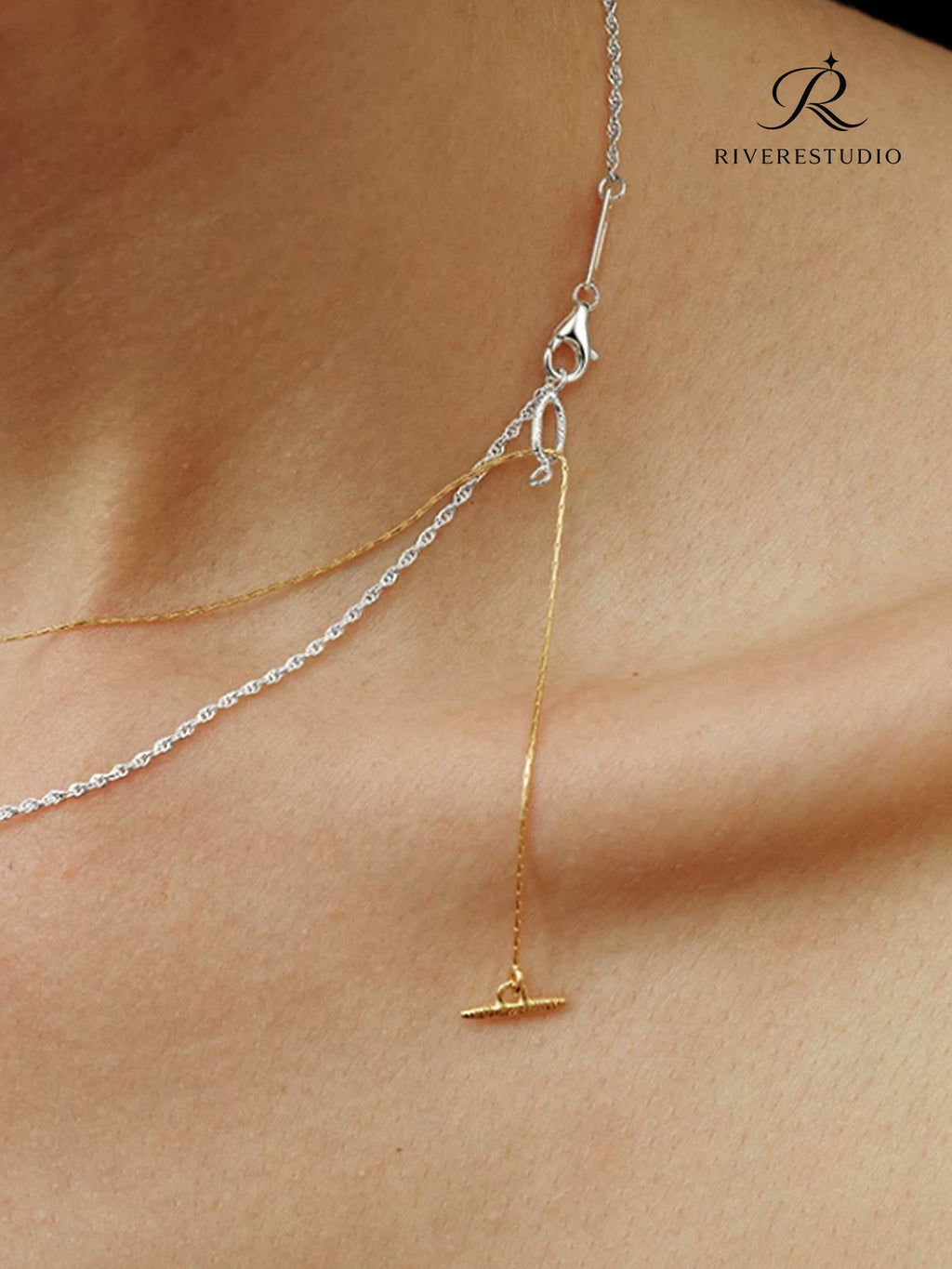 Venetia Gold Snakebone Necklace