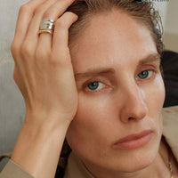 Oro Piegato Wrinkle Texture Gold Ring