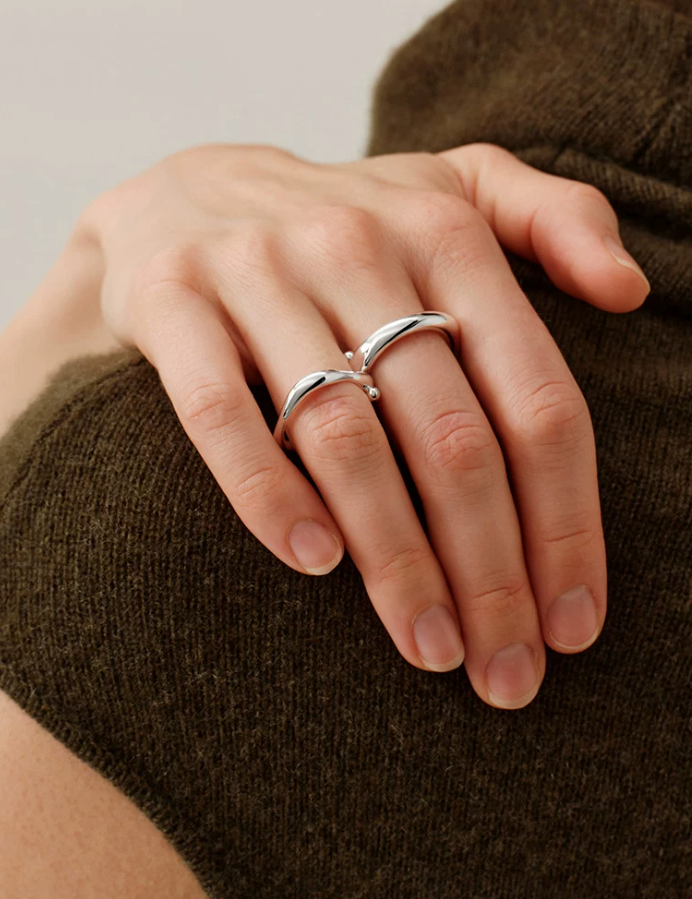 Atelier Morph Textured Statement Ring