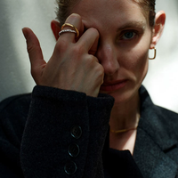 Luneria Double Loop Gold Ring
