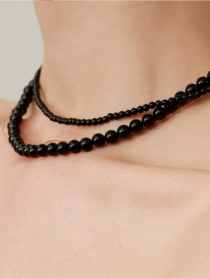 Nocturne Black Onyx Layered Necklace