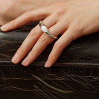 Volcanique Malachite Stone Ring