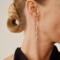 Forma Diva Sculptural Silver Earrings