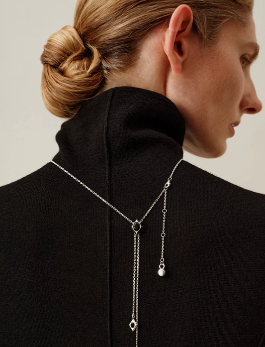 Obsidian Muse Pendant Necklace