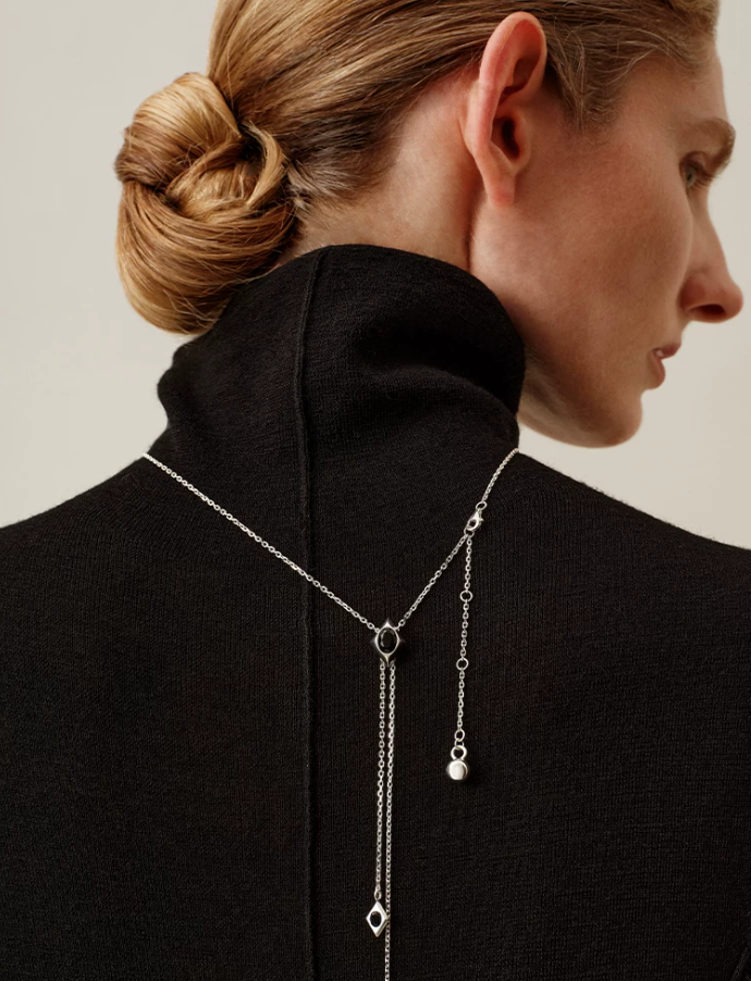 Obsidian Muse Pendant Necklace
