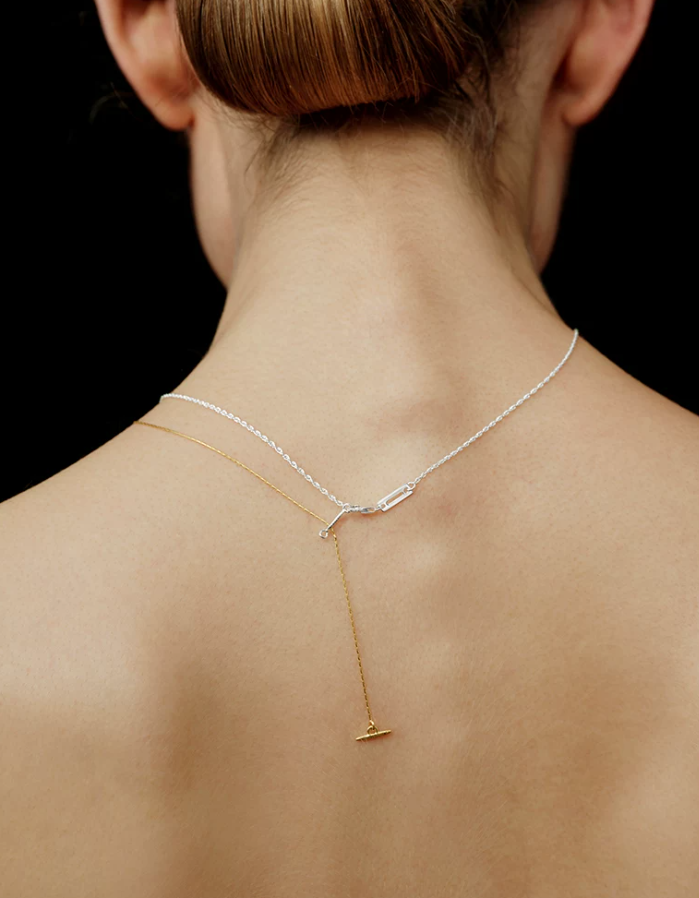 Venetia Gold Snakebone Necklace