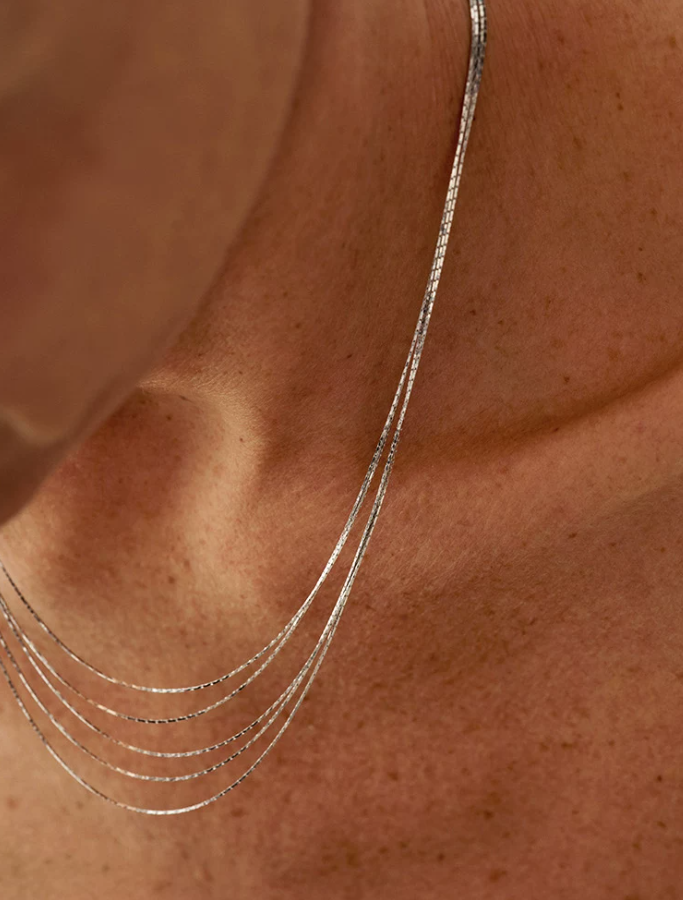 Serpentina Layered Snake Chain Necklace