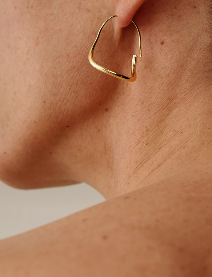 Noir Atelier Sculpted Silver Earrings