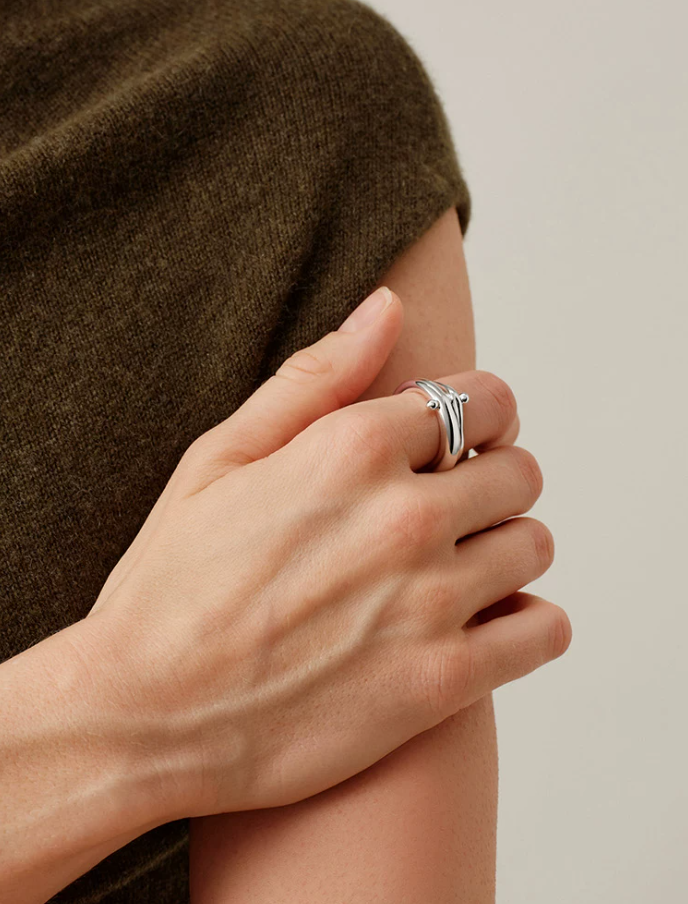 Atelier Morph Textured Statement Ring