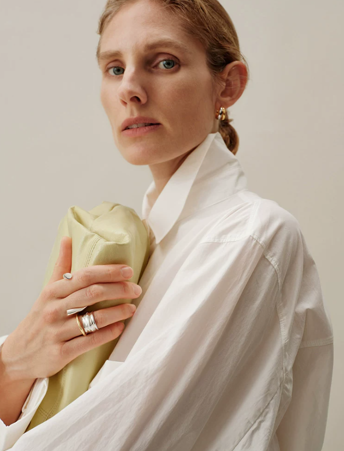 Oro Piegato Wrinkle Texture Gold Ring