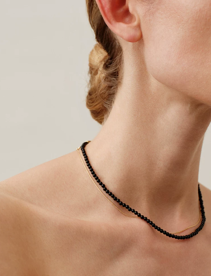 Nocturne Black Onyx Layered Necklace