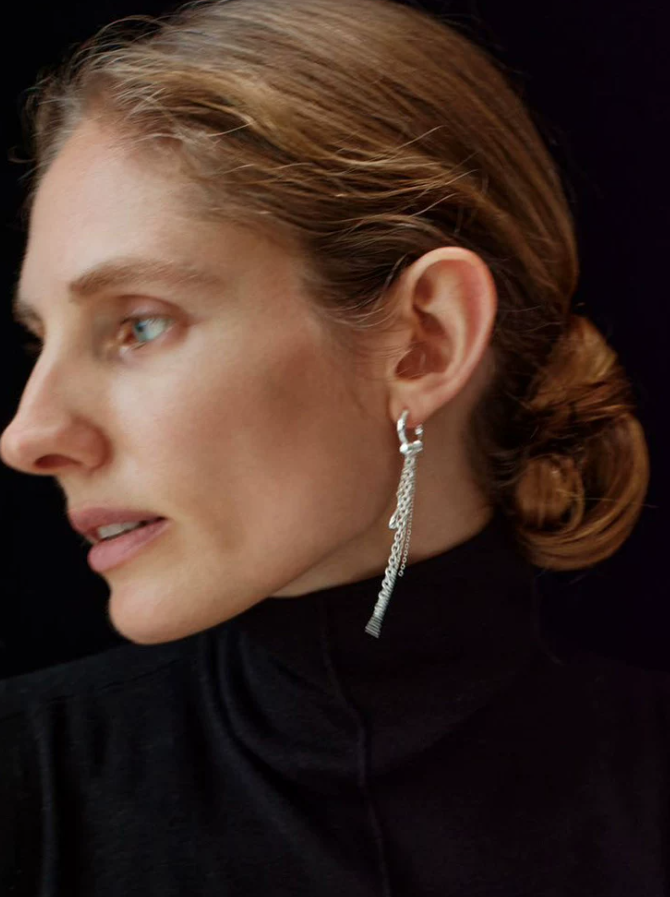 Sorella Fringe Abstract Earrings
