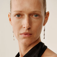 Forma Diva Sculptural Silver Earrings