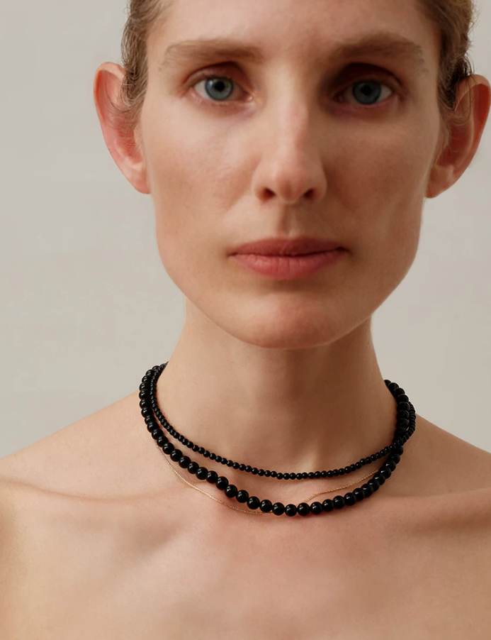 Nocturne Black Onyx Layered Necklace
