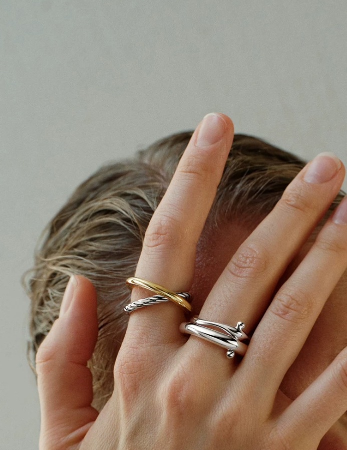 Atelier Morph Textured Statement Ring