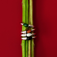 Volcanique Malachite Stone Ring