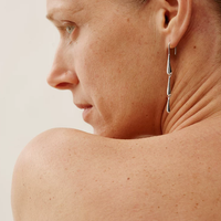 Forma Diva Sculptural Silver Earrings