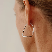 Noir Atelier Sculpted Silver Earrings