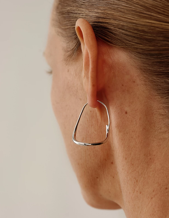 Noir Atelier Sculpted Silver Earrings